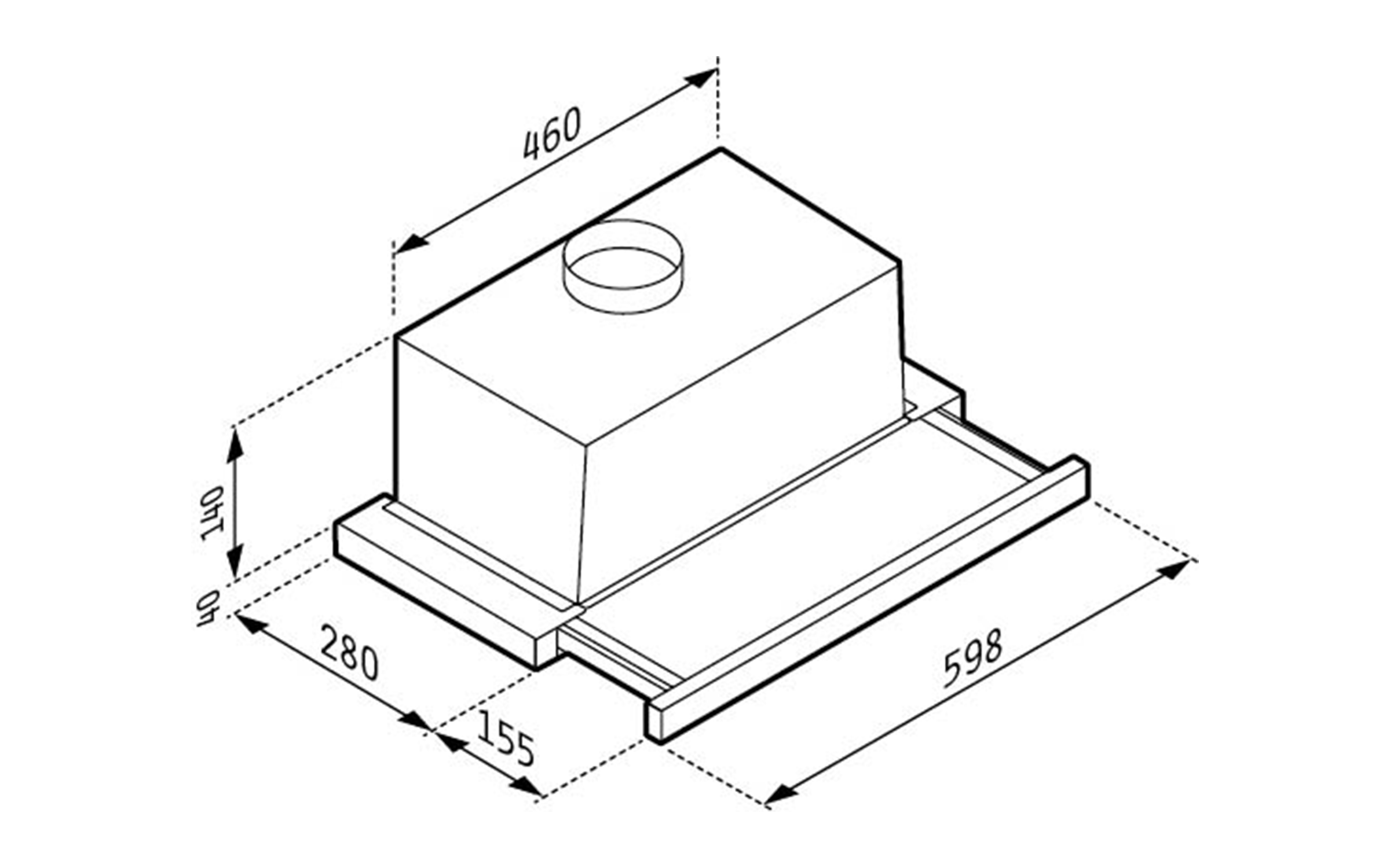 Размери на - Hota Pyramis Telescopica 60 cm essential Hota Pyramis Telescopica 60 cm essential